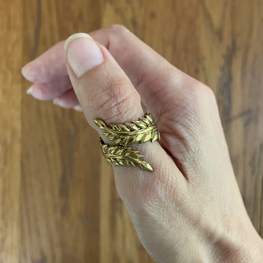 The Emperor's Brass Garland Ring- In Gold