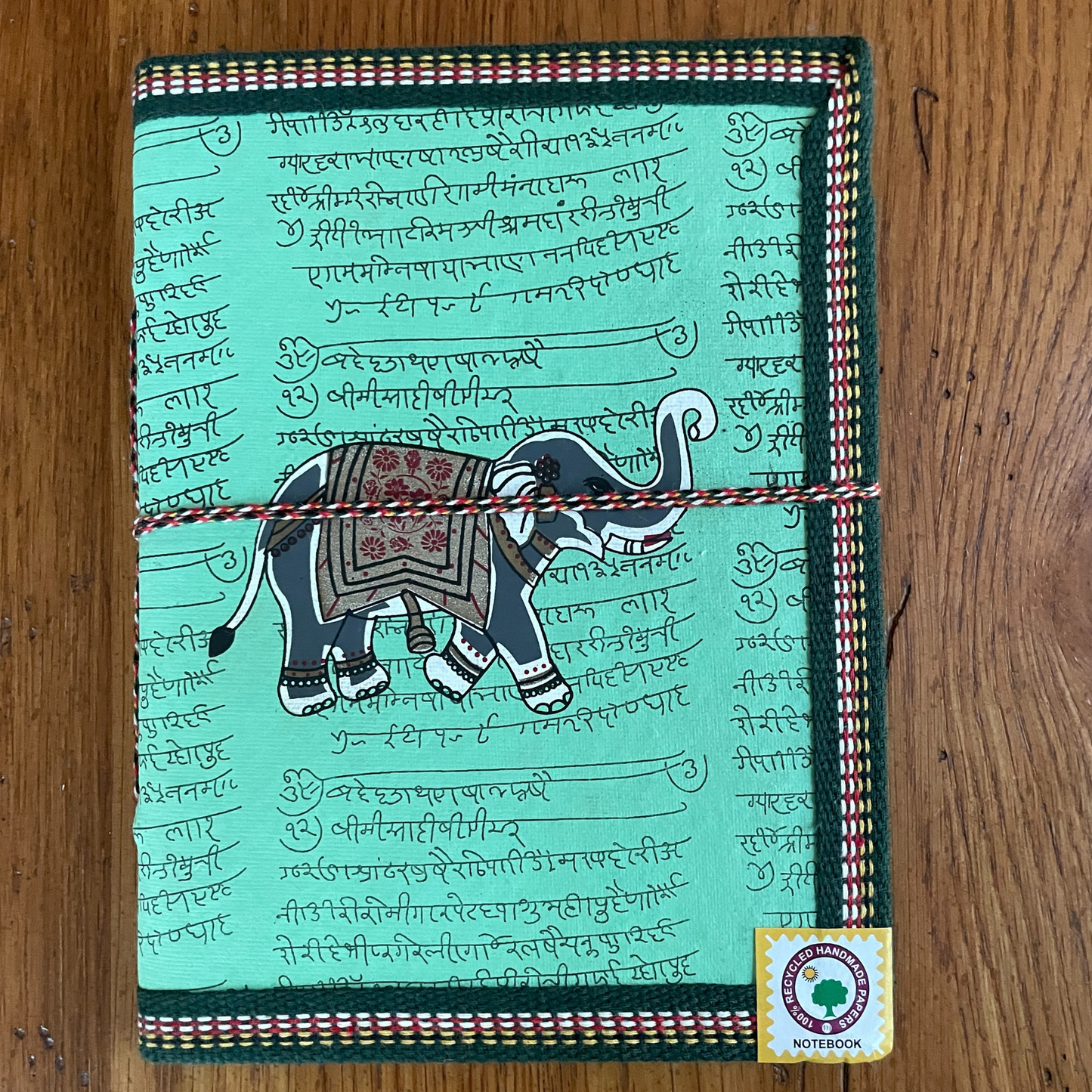 Handmade Indian Journal - In Green